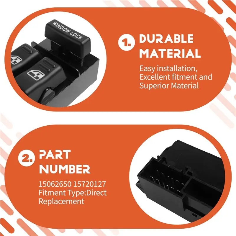 A58X-New Electric Window Master Switch 15062650 For Chevy Tahoe Yukon Suburban Avalanche