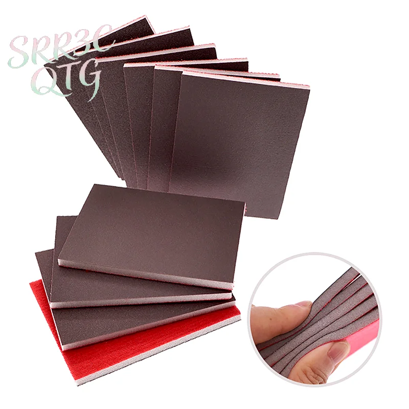 

10Pcs Ultra Fine Wet Dry Sanding Sponge Blocks Assorted Grit 120-3000 Washable Reusable For Polishing Abrasive Tools 75*100MM