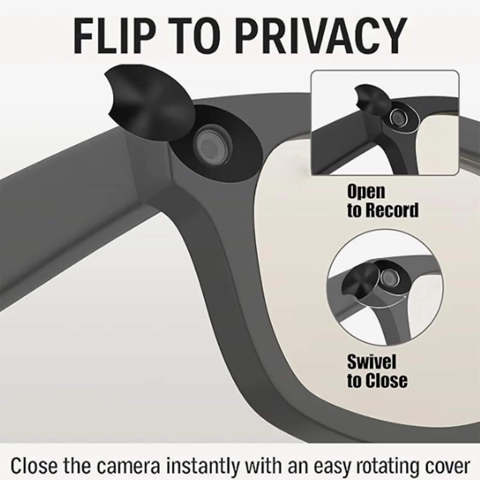Glasses Camera Protection 3 Pieces Anti-Spying Smart Electronics Supplies Accessories Camera Protection Cover for Meetings Daily