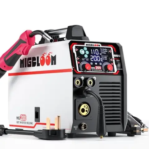 200A Mig Welding Machine 110V/220V 6 in 1 Gas MIG/Gasless Flux Core/Stick/Lift TIG/Spool Gun/Syn Mig Welder Machine Multiproces