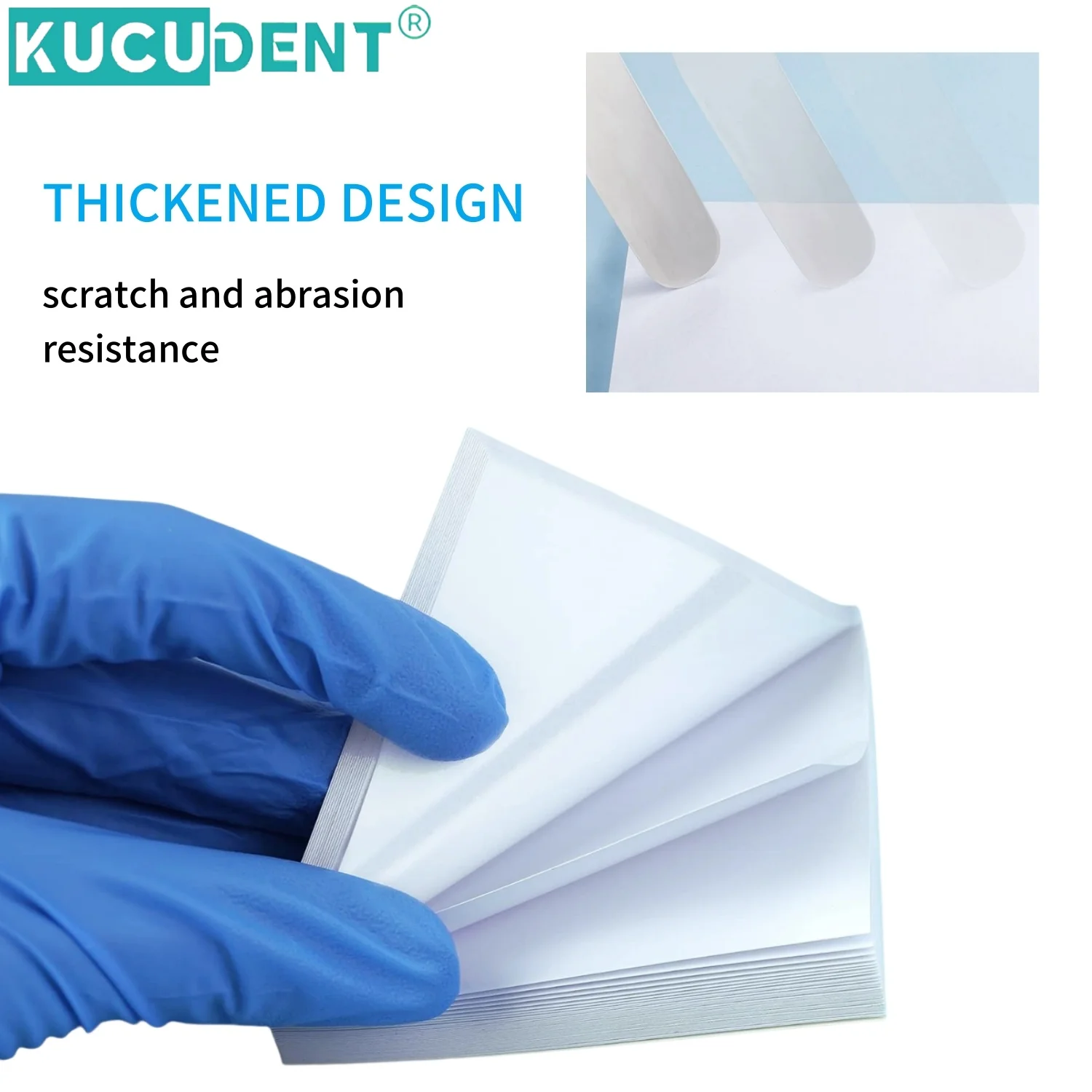 50 Sheets/Pack Dental Disposable Mixing Paper Thickening Cementing Paper Lab Denture Cement Powder Mixing Pad Dentist Materials