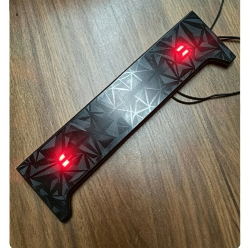 Decoration Upgrade Parts For CrossRC EMO X7 XL4 1/8 Scale RC Crawler, Front LED Light-Up Grille Emblem & Glowing Tailgate Trim