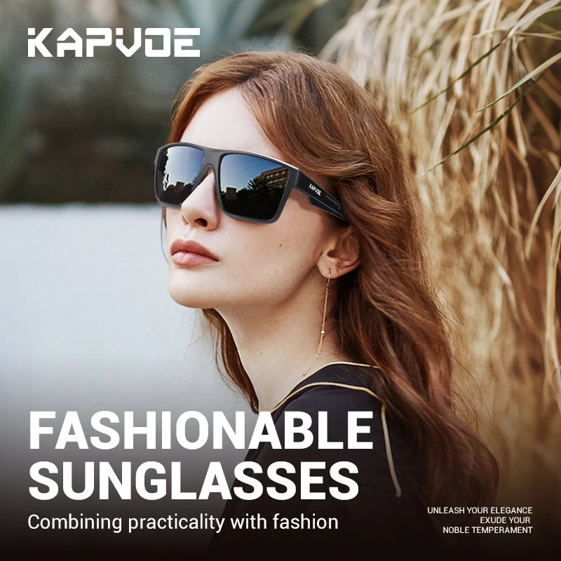 نظارات Kapvoe MTB لركوب الدراجات نظارات شمسية مستقطبة للرجال والنساء في الهواء الطلق حماية من الأشعة فوق البنفسجية 400 نظارات رياضية للمشي لمسافات طويلة وصيد الأسماك