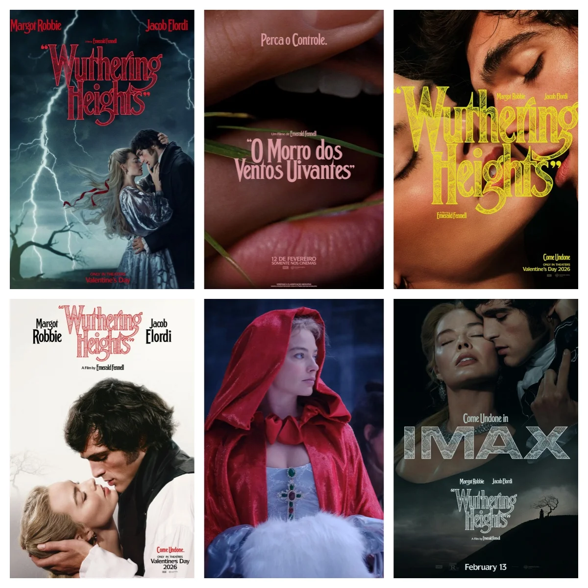 Póster de seda con diseño de la película Wuthering Heights (2026) de Margot Robbie, arte de pared, pintura decorativa para el hogar