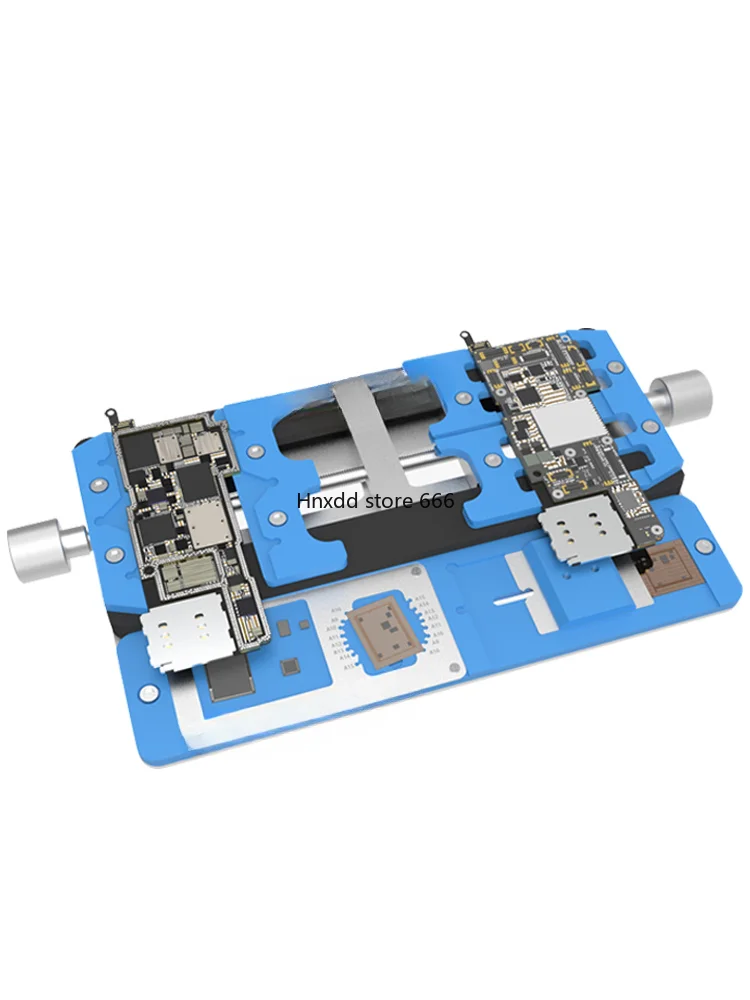 With dual axis high temperature mobile phone main board fixture universal chip positioning table