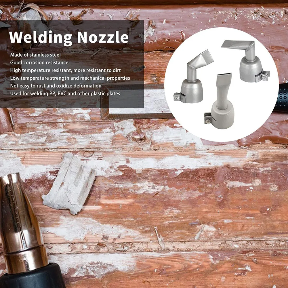 

For PVC Plastic Angle Nozzles Hot Air Blower Nozzles Hot Air Operations 20mm Size High Strength Welding Nozzle Set