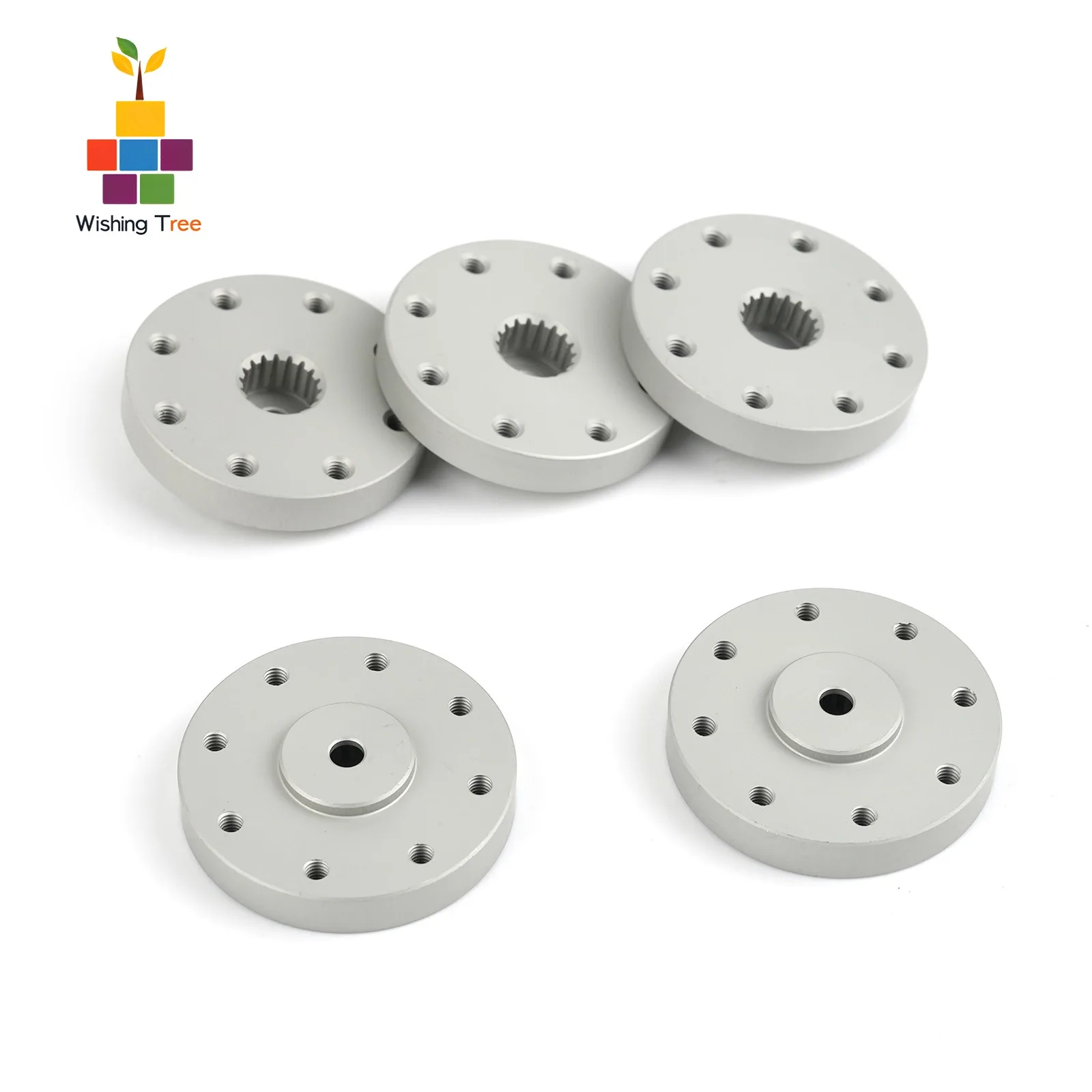 

5PCS Aluminum 18T Metal Servo Horns Round Disc Arms for RC Cars/Robotics