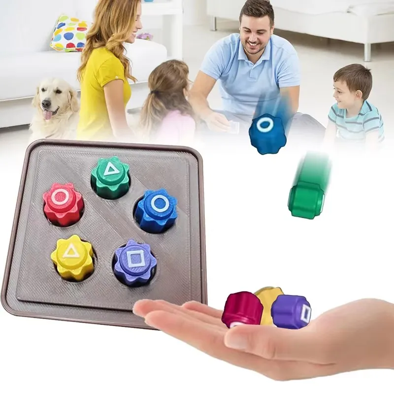 Korean Traditional Play Game Gonggi Jack Stone Pebbles Set Colorful Stone Catching Game Hand Eye Coordination Training Kid Toys