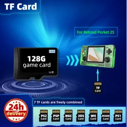 Tarjeta TF para Retroid Pocket 2S Flip 3 Plus, Memoria clásica Retro, versión europea, PS2, PSP, PS1, consola portátil, 128G