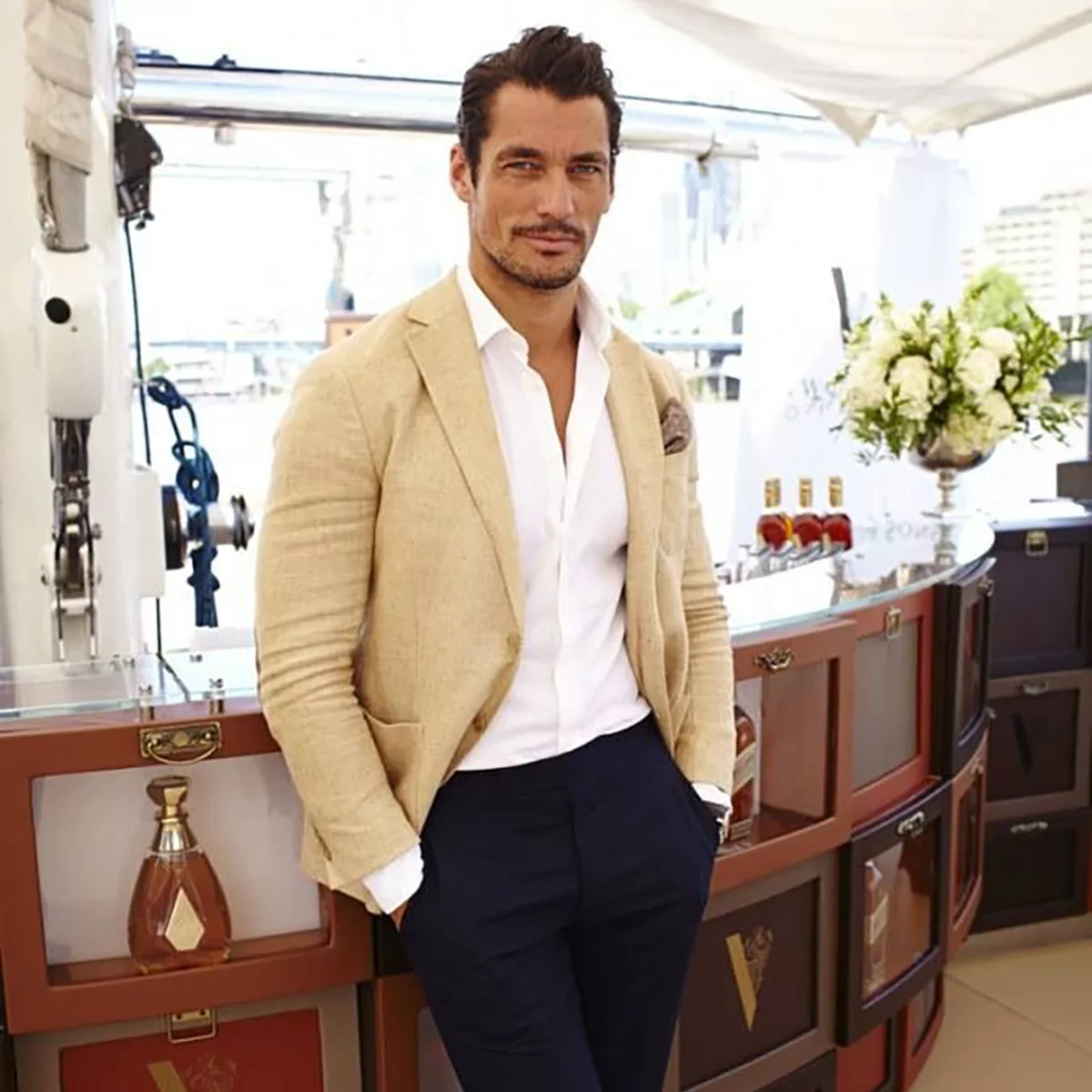 Trajes informales de lino Para Hombre, chaquetas de esmoquin lisas con bolsillo tipo parche ajustadas, Trajes Para Hombre, trajes personalizados Para Hombre