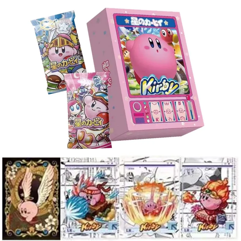 

Kirby Cards Foodie Party Series Cute Protagonist Beautiful Paintings Metal Enamel Card Pool Party Collection Card Christmas Gift