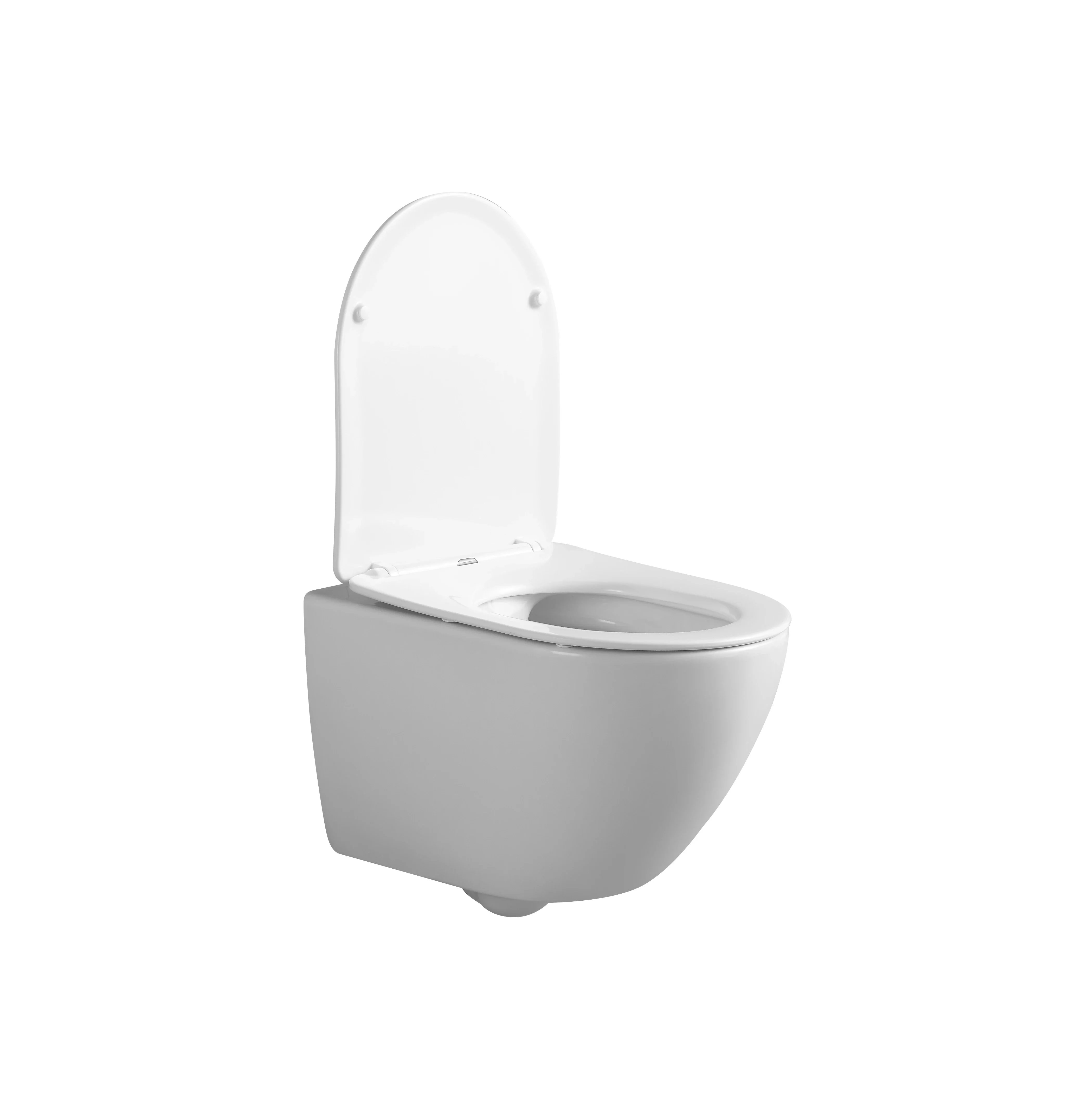 Standard Toilet Bowl Set Ceramic Sanitary Ware Wall Hung Toilet Seat for Hotel Bathroom Wc White Round Tankless Wall Mounted