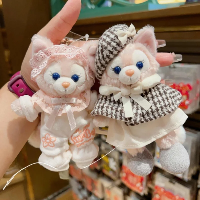 

Disney Lina Belle Cartoon Doll Mobile Phone Pendant Fox Keychain Handmade School Bag Accessory Cute Plush Toy Gift for Girls