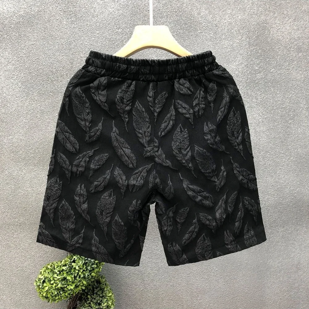 

Свободные пляжные мужские короткие брюки с широкими мешковатыми шнурками, черные стильные новинки оптом, роскошные летние мужские шорты Xl