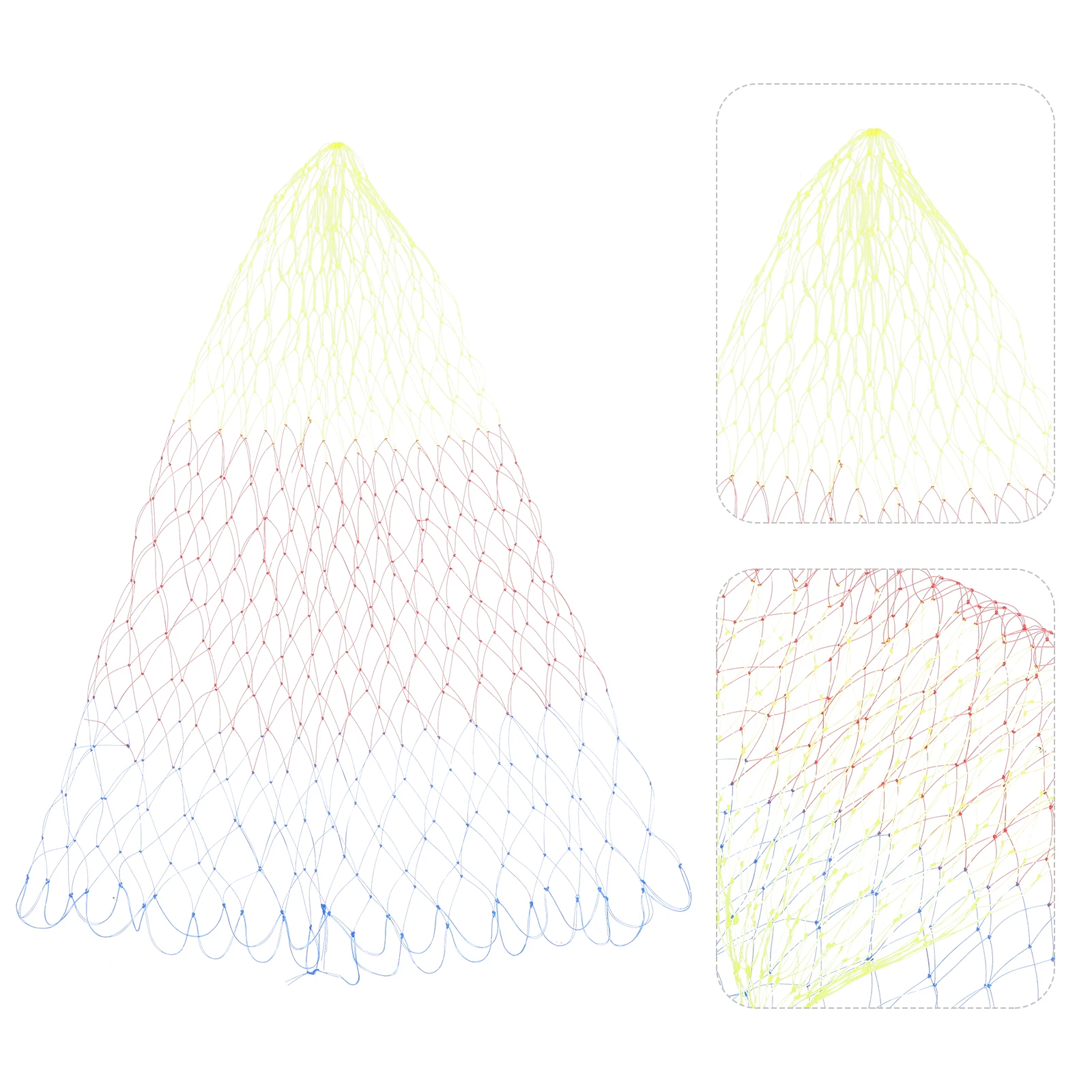 

Net Fly Fishing Net Colorful Replacement Bag Mesh Basket (Net Circumference 20 Inch)