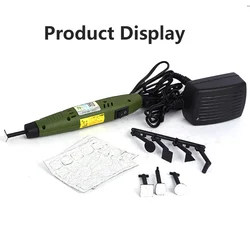 18W Mini Sanding Machine Model Polishing Machine DIY Model Mold Slot Electric Grinding Tool Speed Control Grinding Machine