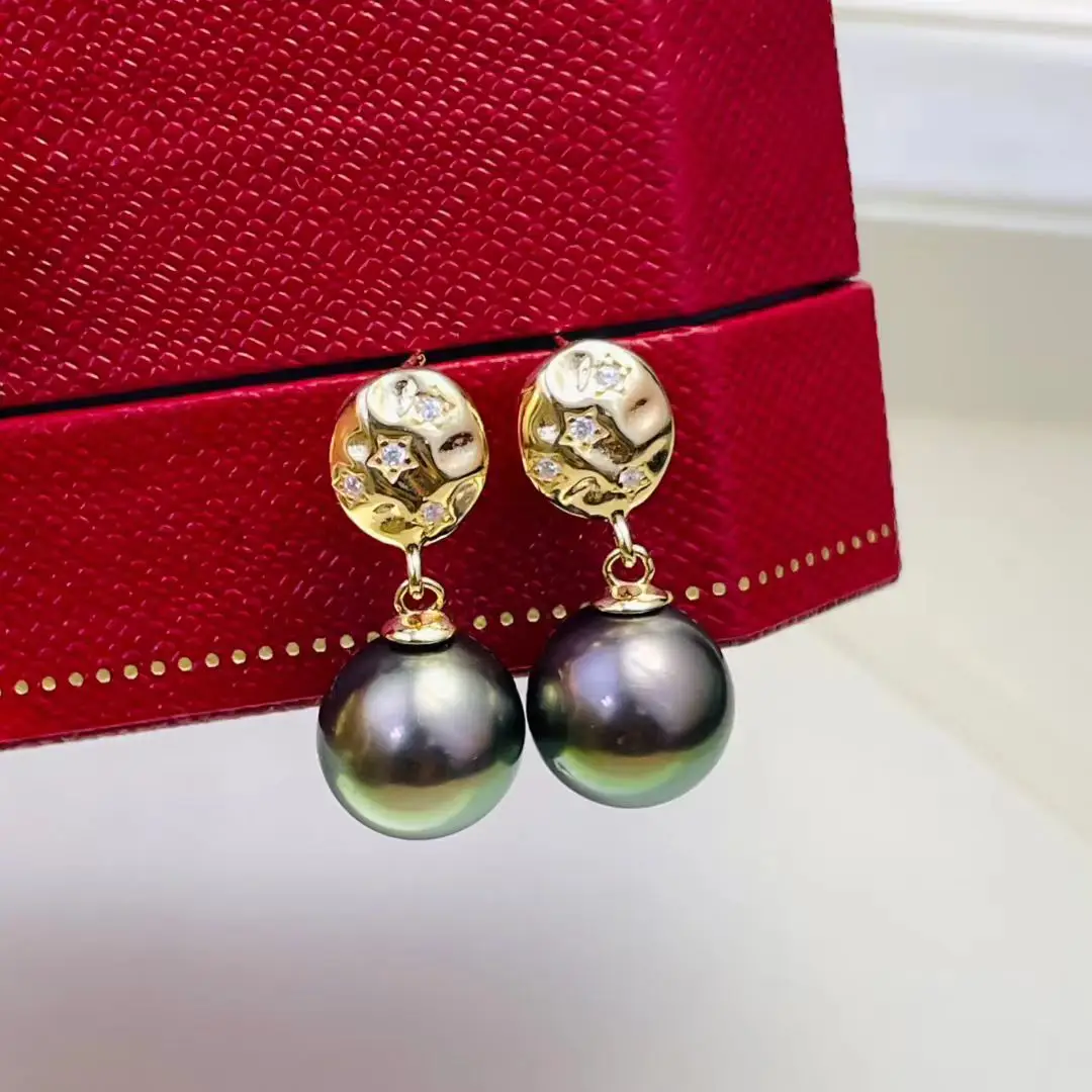 Wholesale S925 Sterling Silver Earrings Mount Findings Settings Base Mounting Parts Accessory for 10-11mm Pearls 5 pairs/lot