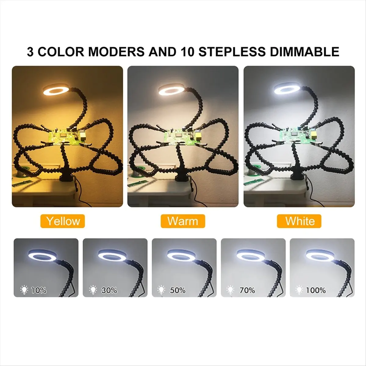 Desk Clamp PCB Holder Soldering Helping Third Welding Station Welding table Plastic