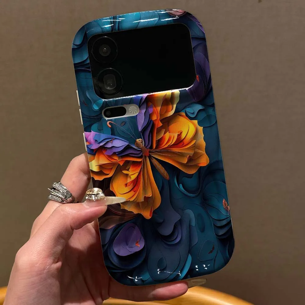 

Butterfly Flower Cute Pattern For Xiaomi Mi 17 15 14 12 12T 11 11X 11i Lite Pro Max 5G NE Wave Oil White Soft Phone Case