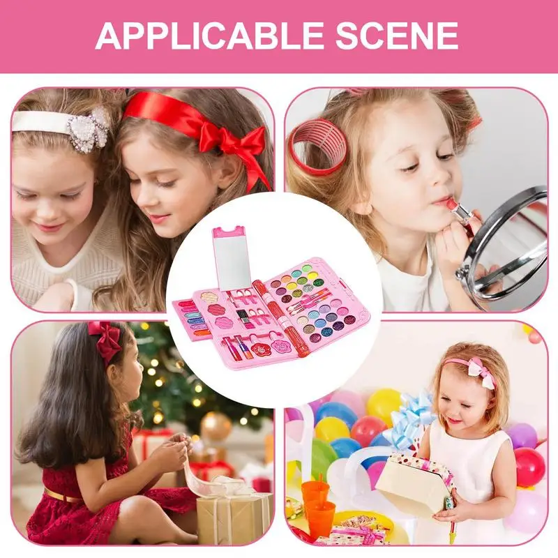 Ensemble de maquillage cosmétique pour petites filles, ensembles de beauté pour enfants, doux, princesse, jeux de simulation, jouets pour enfants de plus de 3 ans