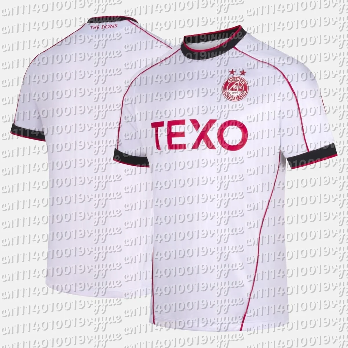 2026-27 Aberdeen Style Family Matching Outfits Soccer Jersey Summer Casual Short Sleeve Football T-Shirt Men Women Kids Clothes