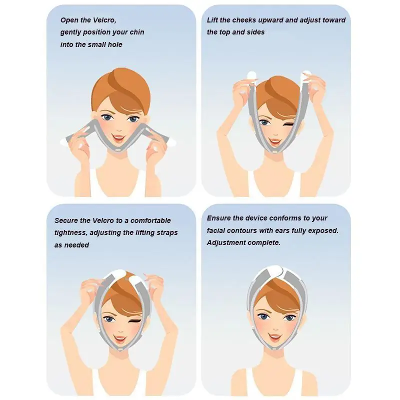 スキンケアベルト型リフト二重あご軽減フェイスマスク顔痩せマスクスリミングバンドフェイスシンニングスリマー男性用