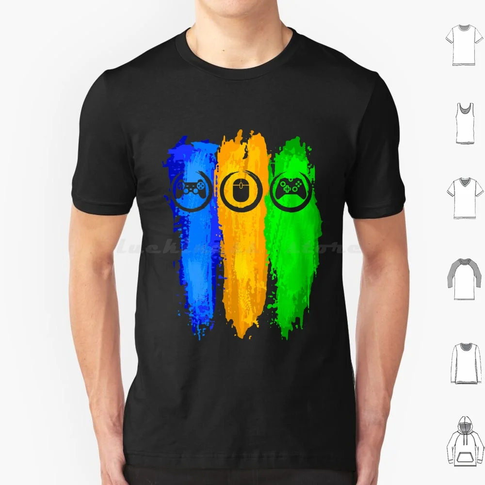 Camiseta multijuegos 6xl de algodón, camiseta fresca, controlador de consola de videojuegos, juego de Pc, Ps3, Ps4, videojuego Virtual