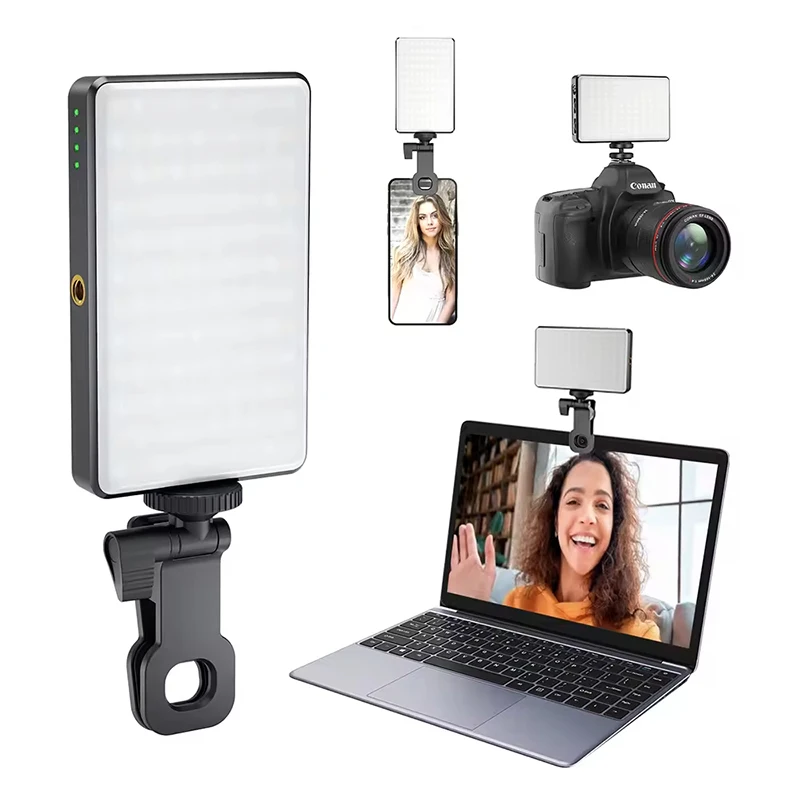 Clip-On Mobile Phone Lights Mini Selfie LED Lamp Portable Dimmable Fill Lights For iPhone/iPad/Realme/Huawei/Xiaomi Smart Phone