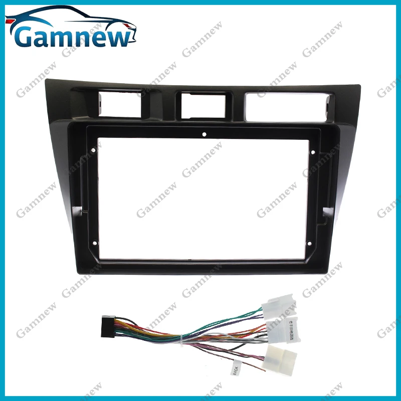 9 Inch Car Frame Fascia Cable Wire Adapter Android Radio Dash Fitting Panel Kit For Toyota Mark II 2002-2007