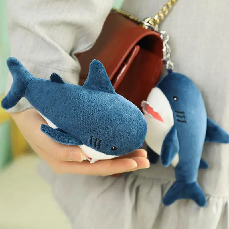 1PC Decompression Shark Keychain Office Vent Plaything Cute Accessories Keyring Men And Women Bag Pendant Car Key Ring Chain