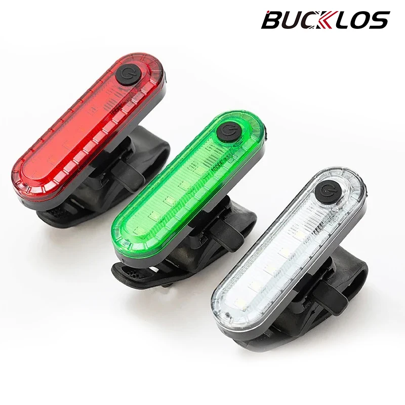 BUCKLOS Bicycle Taillight LED USB Rechargeable Bike Rear Lights Flashlight for Bicycle Road Bike Lamp Cycling LED Lighting