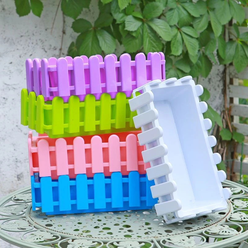 Fence-Type Flower Pot Plastic Rectangular Fence Vegetable Pot Planting Balcony Flower Planting Special Box Home Cultivation Box