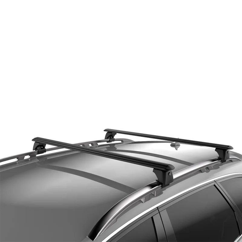 Racks come with locks and big open buttons car roof crossbar low noise high quality roof rack crossbars