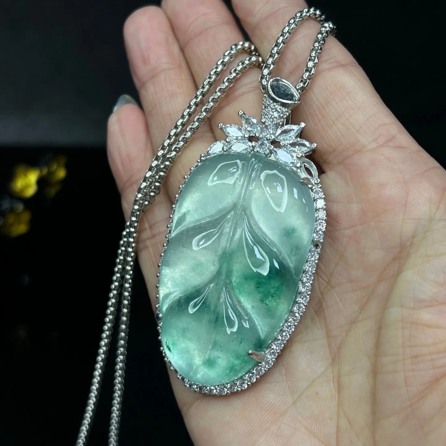Real natural high Ice Green Jade Jadeite amulet Pendant&Necklaces