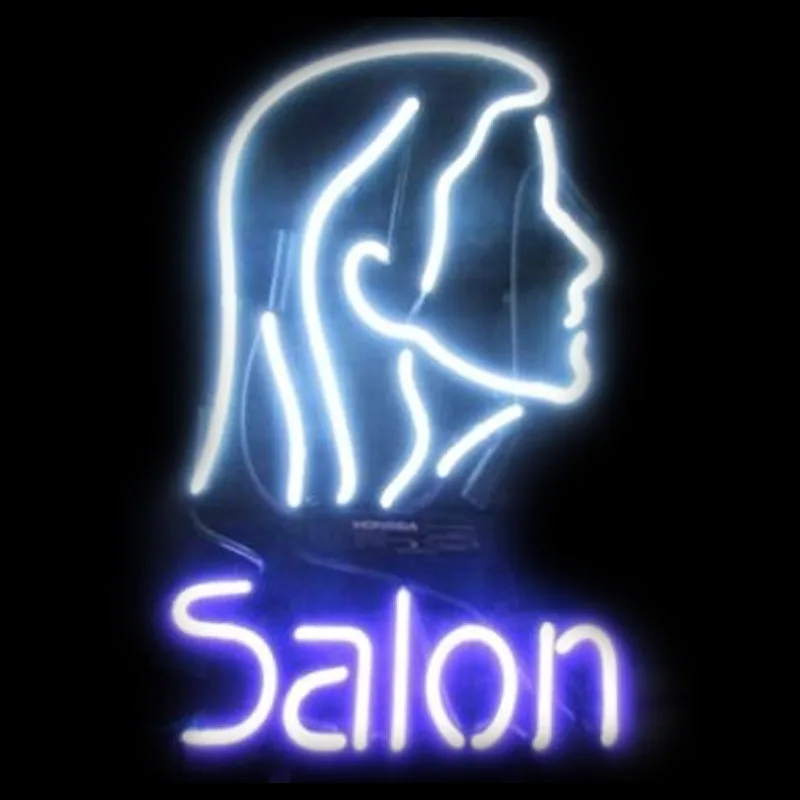 

Hair Salon Neon Sign Light Room Wall Hanging Handcraft Artwork Real Glass Anime Room Decor Vintage Indoor Hairdresser Wall Light