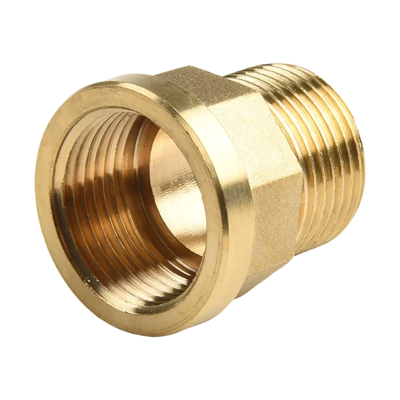 

Quick And Easy 3/4 Inch Double Male Threaded Brass Garden Hose Adapter Water Pipe Quick Connector For Your Hose