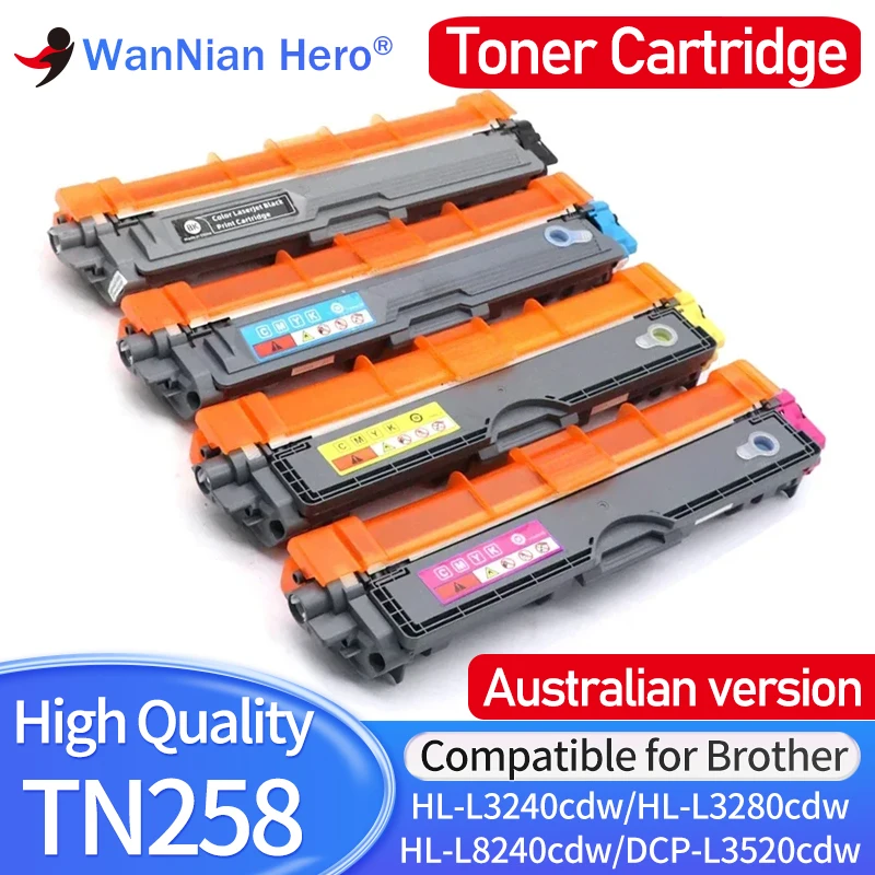 cartucho de toner compativel para brother hl l3240cdw l3280cdw l8240cdw dcp l3520cdw l3560cdw mfc l3755 l3760 l8390 au tn258 tn259 01