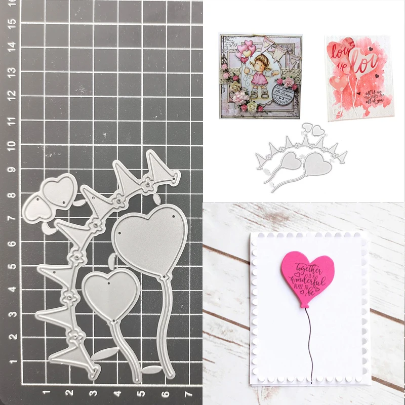 

Love Heart Metal Cutting Dies Stencil Scrapbook Diy Album Stamp Paper Card Embossing Decor Craft Knife Mould