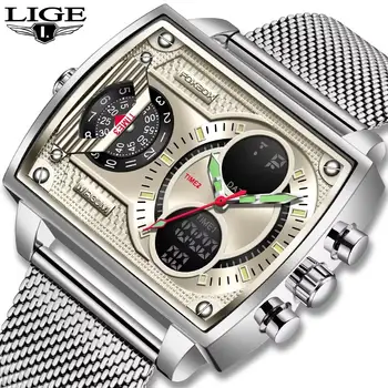 10 best sales ساعات رجالية مستطيلة الشكل - №10