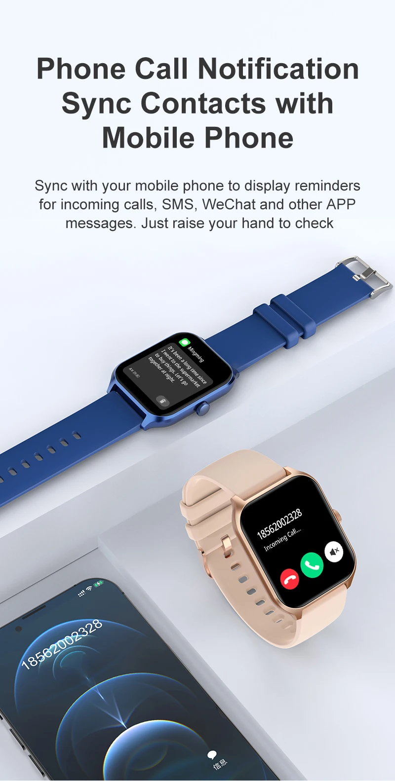 SITUOWEI Smartwatch 1.96 inch Full Touch Screen Bluetooth Call Blood Oxygen Heart Rate Monitor Smart Watch For Men Women 2023