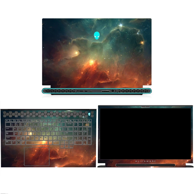 Imagem -05 - Peles do Portátil da Alienware Etiqueta do Caderno Filme Feito sob Encomenda M16 r2 2024 X16 r1 2023 X17 r1 r2 X14 X15 r1 r2 M17 r5
