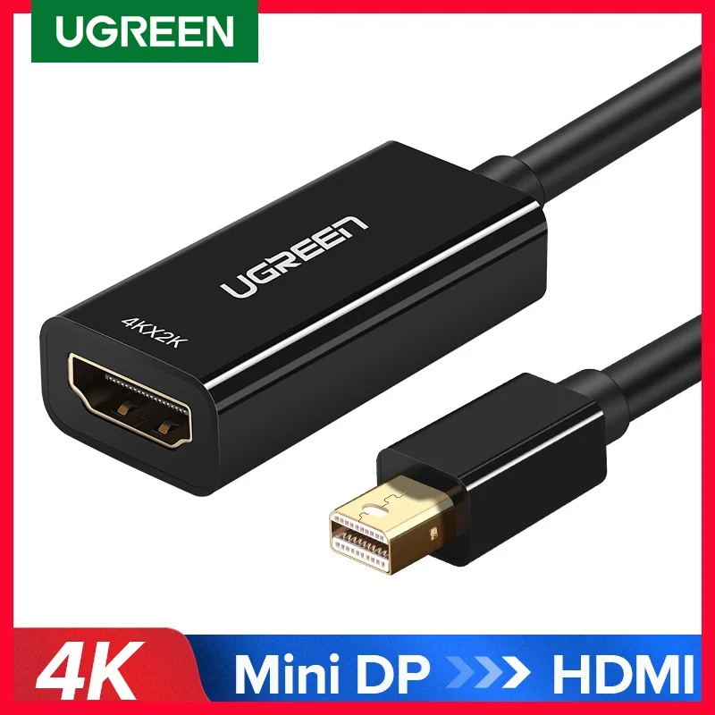 UGREEN Mini DisplayPort na HDMI Adapter Mini DP kabel Thunderbolt 2 konwerter HDMI na MacBook Air 13 Surface Pro 4 Thunderbolt