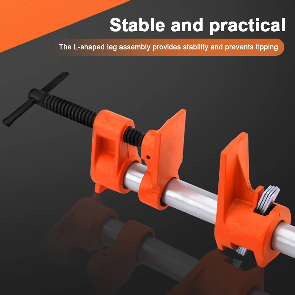 3/4in الخشب الإلتصاق مشبك أنابيب مجموعة الإفراج السريع مشبك أنابيب أدوات الثقيلة النجارة مشبك أنابيب مريح لتحسين المنزل #4