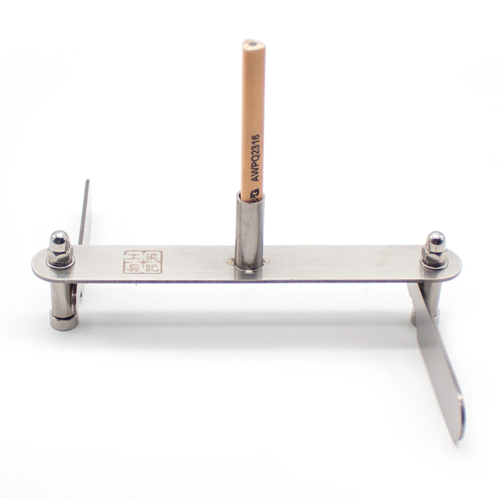 Carpintaria Marcação Center Finder, Lápis Layout Mark, Centrando Scriber, Marcação Gauge Scribers, Linha de Alinhamento Tool, 0-6cm, 4-10cm