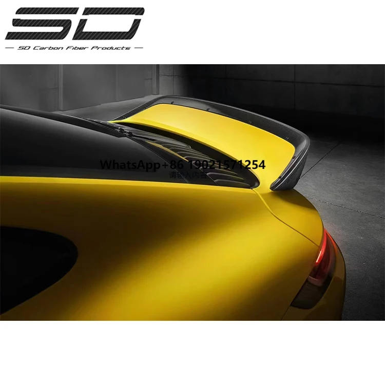 Heckspoiler im T-Stil aus trockenem Carbon für Porsche 992 Turbo