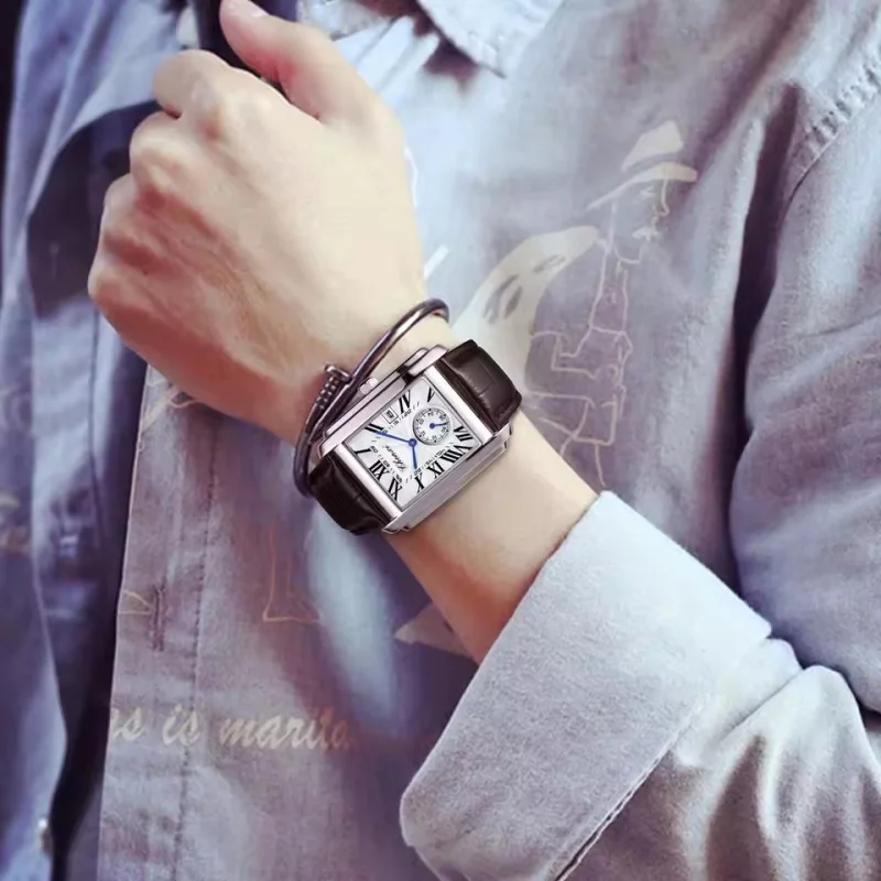 CHENXI 8216 Hot Selling Top Brand Business Men's Watch Quartz Military Calendar Waterproof Men's Leather Strap Elegant Clock