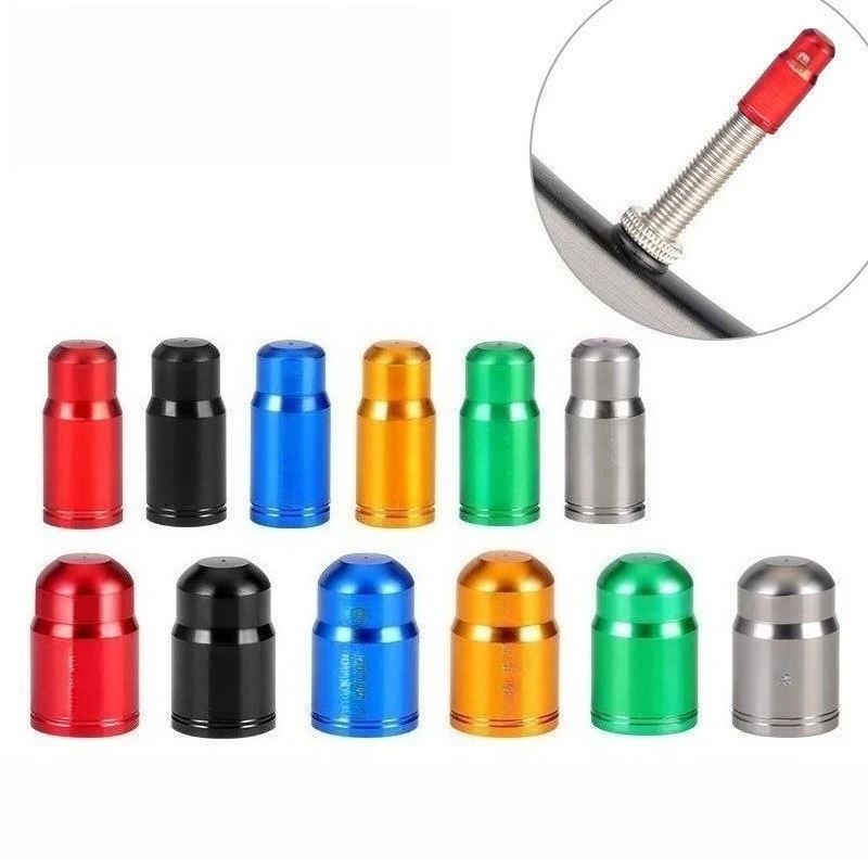 Bicycle French Valve Caps, American Valve, Mountain Bike Tire Valve Core Dust Caps Accessories