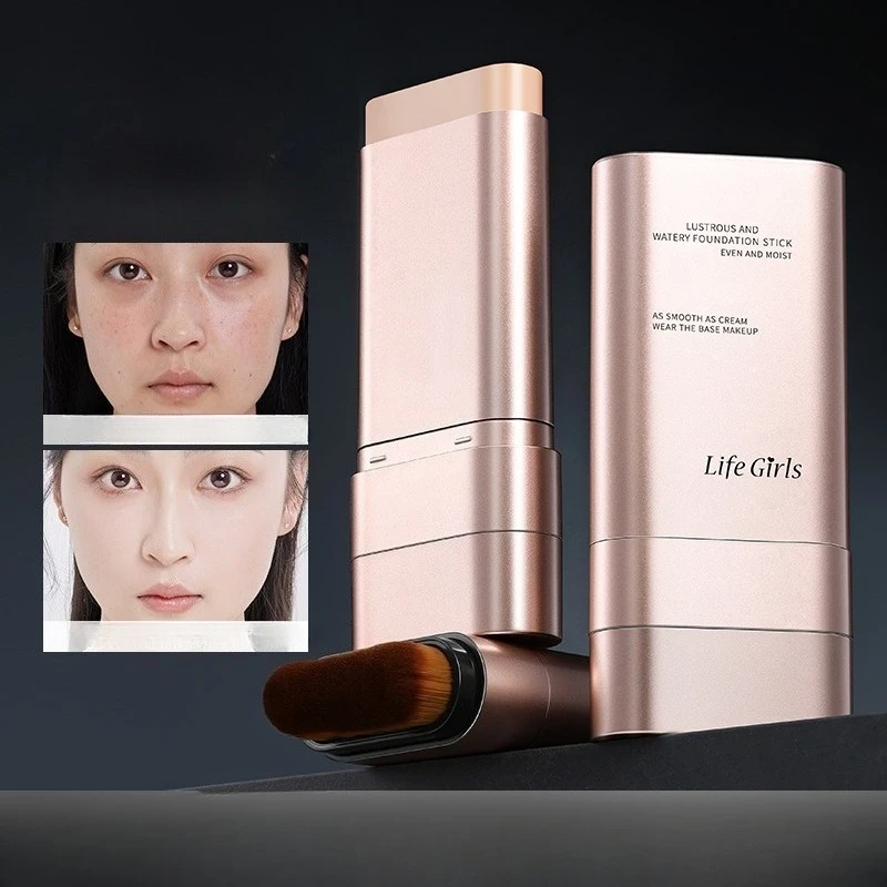 Long Wear Foundation Stick Double Sided Water Based Formula for Concealing Highlighting All Day Smudge Proof Makeup Essential