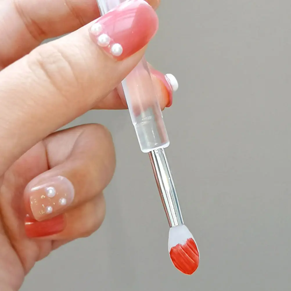 Applicateurs de lèvres en silicone, format voyage, pour crèmes, baumes, gloss, distribution uniforme des couleurs, outil de maquillage léger pour les déplacements, 6 pièces