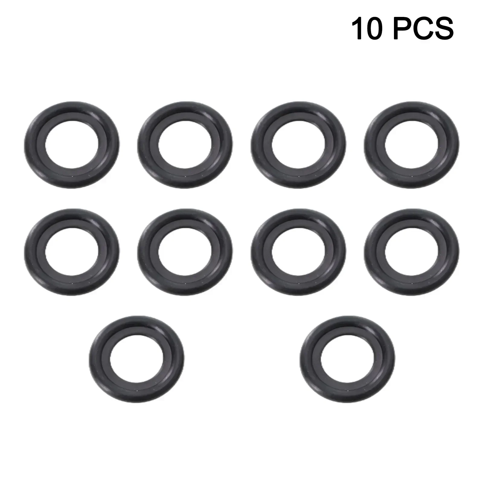 10Pcs Auto Engine Oil Drain Plug Gaskets  Black Rubber Sealing Oil Drain Plug Gasket Washer Replacement 12616850 Car Accessories